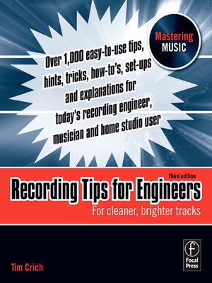 cover image of Recording Tips for Engineers